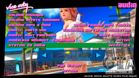 Girl from DOA Menu para GTA Vice City