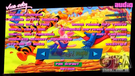 Menu Ursinho Pooh para GTA Vice City