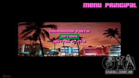 Miami menu mod para GTA Vice City