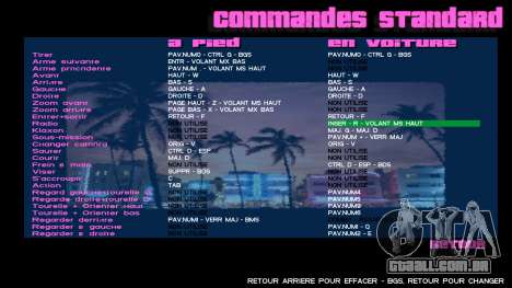 Miami menu mod para GTA Vice City