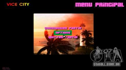 Menu quadrado para GTA Vice City