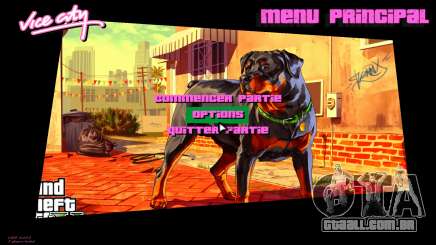 Chop Artwork Menu para GTA Vice City