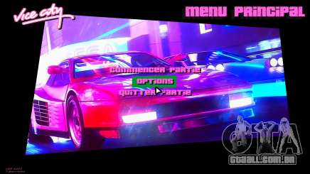 Vintage menu para GTA Vice City