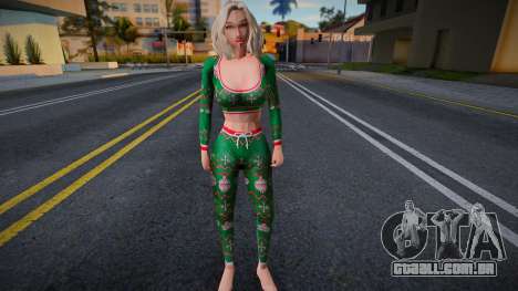 Uma menina em uma roupa de Natal para GTA San Andreas