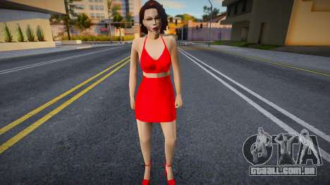 Menina no vestido vermelho v1 para GTA San Andreas