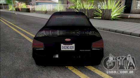 Vapid Stanier Unmarked Cruiser para GTA San Andreas