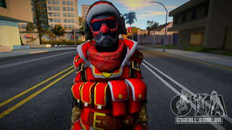 War Face New year Skin v8 para GTA San Andreas