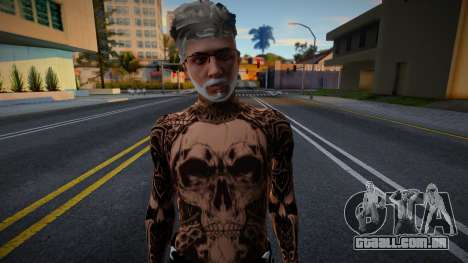 Homem em tatuagens (gângster velho) para GTA San Andreas