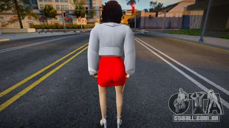Menina no vestido vermelho v2 para GTA San Andreas