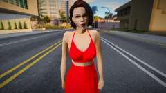 Menina no vestido vermelho v1 para GTA San Andreas