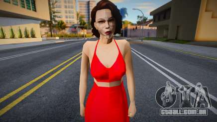 Menina no vestido vermelho v1 para GTA San Andreas