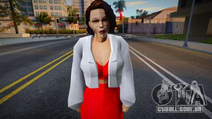 Menina no vestido vermelho v2 para GTA San Andreas