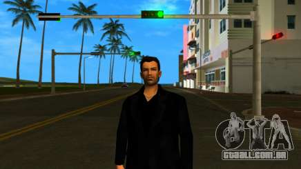 Tommy Vercetti em um terno preto para GTA Vice City