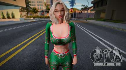 Uma menina em uma roupa de Natal para GTA San Andreas