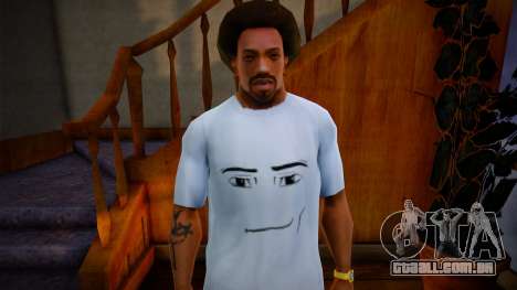 Roblox Man Face T-Shirt para GTA San Andreas