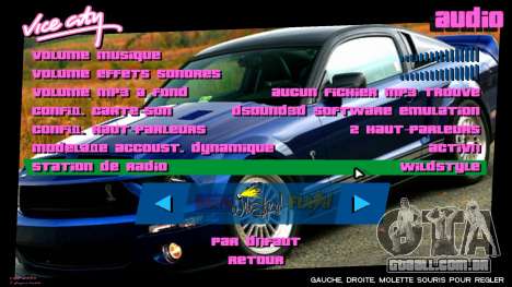 Ford Mustang Interface para GTA Vice City
