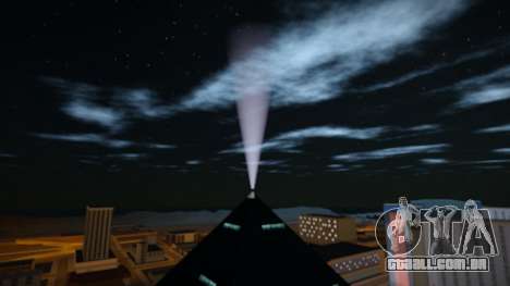 Holofote de trabalho em faróis e pirâmide para GTA San Andreas