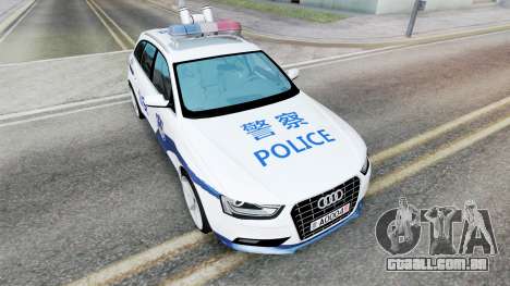 Audi A4 Avant China Polícia (B8) 2012 para GTA San Andreas