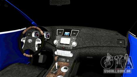 Toyota Highlander (XU50) 2014 para GTA San Andreas