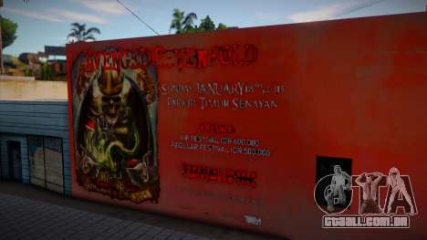 Avenged Sevenfold Indonesia Tour Wall 2015 para GTA San Andreas