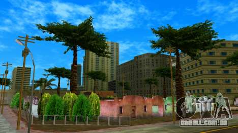 Nova estrada, grama, árvores, calçada HQ HD para GTA Vice City