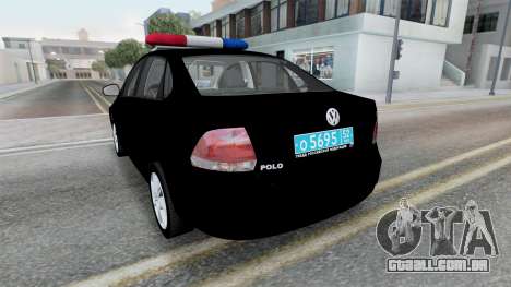 Volkswagen Polo Sedan Police (Typ 6R) 2011 para GTA San Andreas