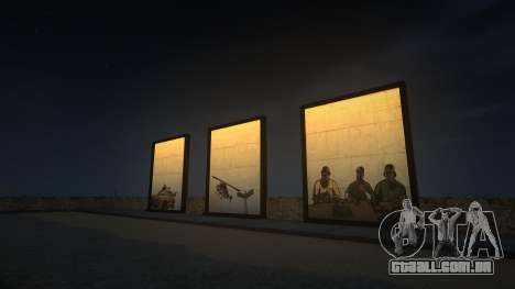 GTA Artwork em LS East Beach para GTA San Andreas
