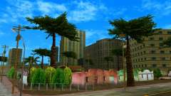 Nova estrada, grama, árvores, calçada HQ HD para GTA Vice City