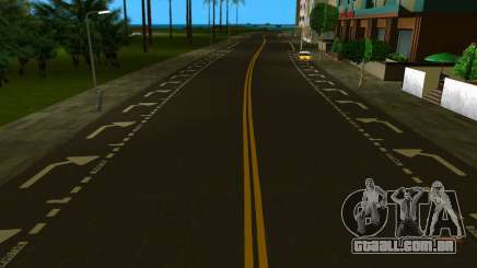 Nova estrada, grama, árvores, calçada HQ 2016 para GTA Vice City