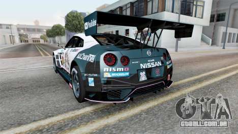 Nismo Nissan GT-R GT3 (R35) Tarawera para GTA San Andreas