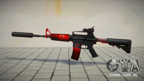 Red M4 Toxic Dragon by sHePard para GTA San Andreas