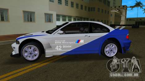 BMW M3 GTR E46 01 NFS para GTA Vice City