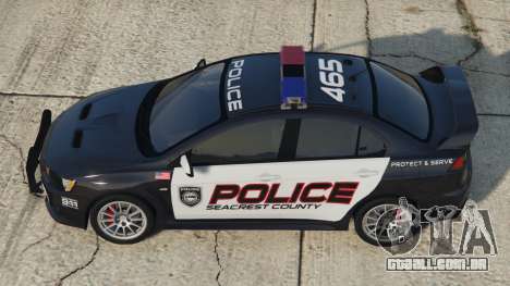 Mitsubishi Lancer Evolution X Police