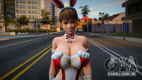DOAXVV Sexy Hitomi Bunny Clock Red para GTA San Andreas