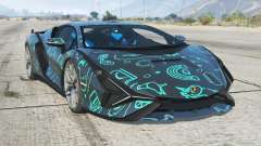 Lamborghini Sian Pickled Bluewood para GTA 5