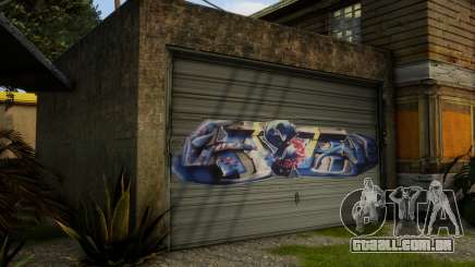 Grove CJ Garage Graffiti v2 para GTA San Andreas Definitive Edition