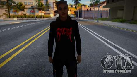 New Girl Black Outfit para GTA San Andreas