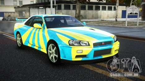 Nissan Skyline R34 JaP S4 para GTA 4