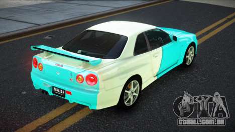 Nissan Skyline R34 JaP S8 para GTA 4