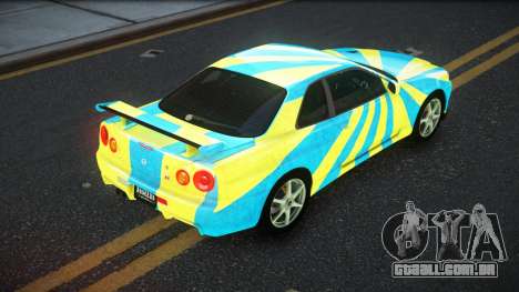 Nissan Skyline R34 JaP S4 para GTA 4