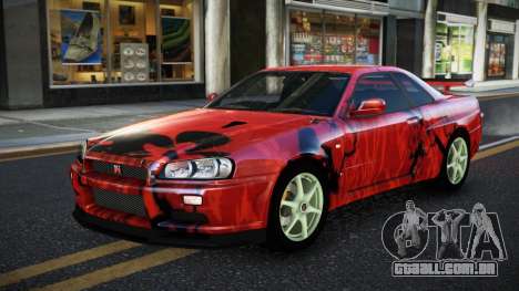 Nissan Skyline R34 JaP S12 para GTA 4