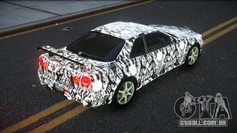 Nissan Skyline R34 JaP S7 para GTA 4