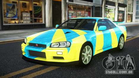 Nissan Skyline R34 JaP S4 para GTA 4