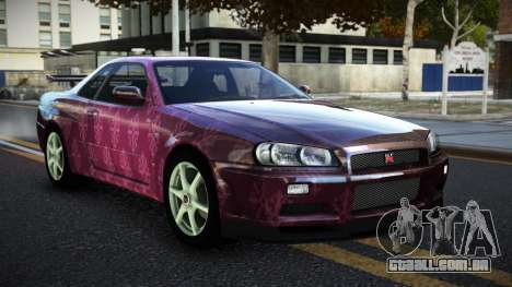 Nissan Skyline R34 JaP S5 para GTA 4