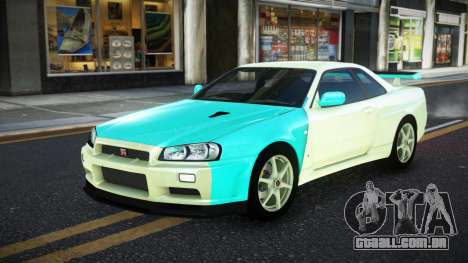 Nissan Skyline R34 JaP S8 para GTA 4