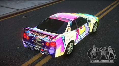 Nissan Skyline R34 JaP S14 para GTA 4