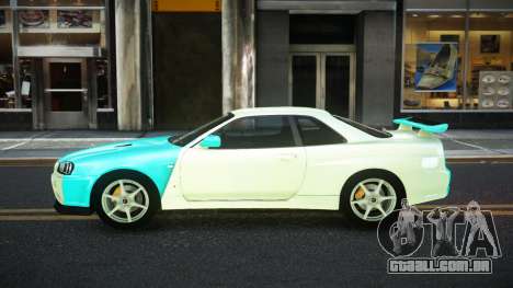 Nissan Skyline R34 JaP S8 para GTA 4