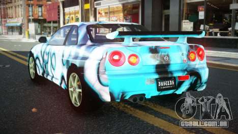 Nissan Skyline R34 JaP S3 para GTA 4