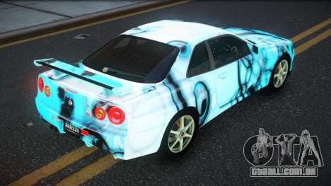 Nissan Skyline R34 JaP S3 para GTA 4