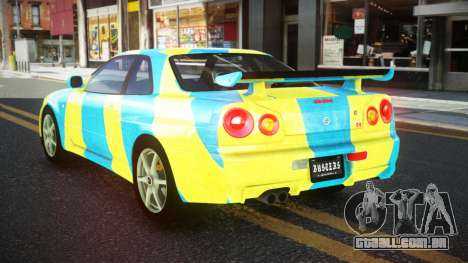 Nissan Skyline R34 JaP S4 para GTA 4